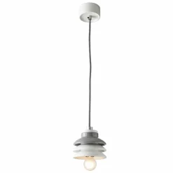 Lampada sospesa in ceramica e alluminio moderna fatta in Italia Asia