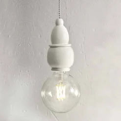 Lampada Sospesa in Ceramica Shabby Chich con Cavo 3 mt – Fate Aldo Bernardi