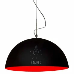 Lampada sospesa in resina In-es.artdesign Mezza Luna Lavagna moderna
