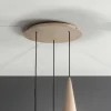 Lampada Sospesa in Vetro Soffiato con Struttura in Metallo - Trentino