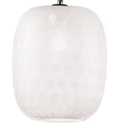 Lampada Sospesa in Vetro Veneziano e Metallo Cromato Made in Italy - Calima