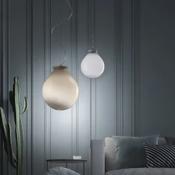 Lampada Sospesa in Vetro Veneziano Incamiciato Soffiato a Mano - Balloon