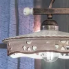 Lampada Sospesa 2 Luci Vintage in Ceramica Ferro Fatta a Mano - Alessandria