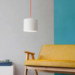 Lampada sospesa moderna In-es.artdesign Candle 2 in colorata laprene