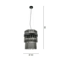 Lampada Sospesa Moderna in Vetro Soffiato Lusso Made in Italy - Maesta