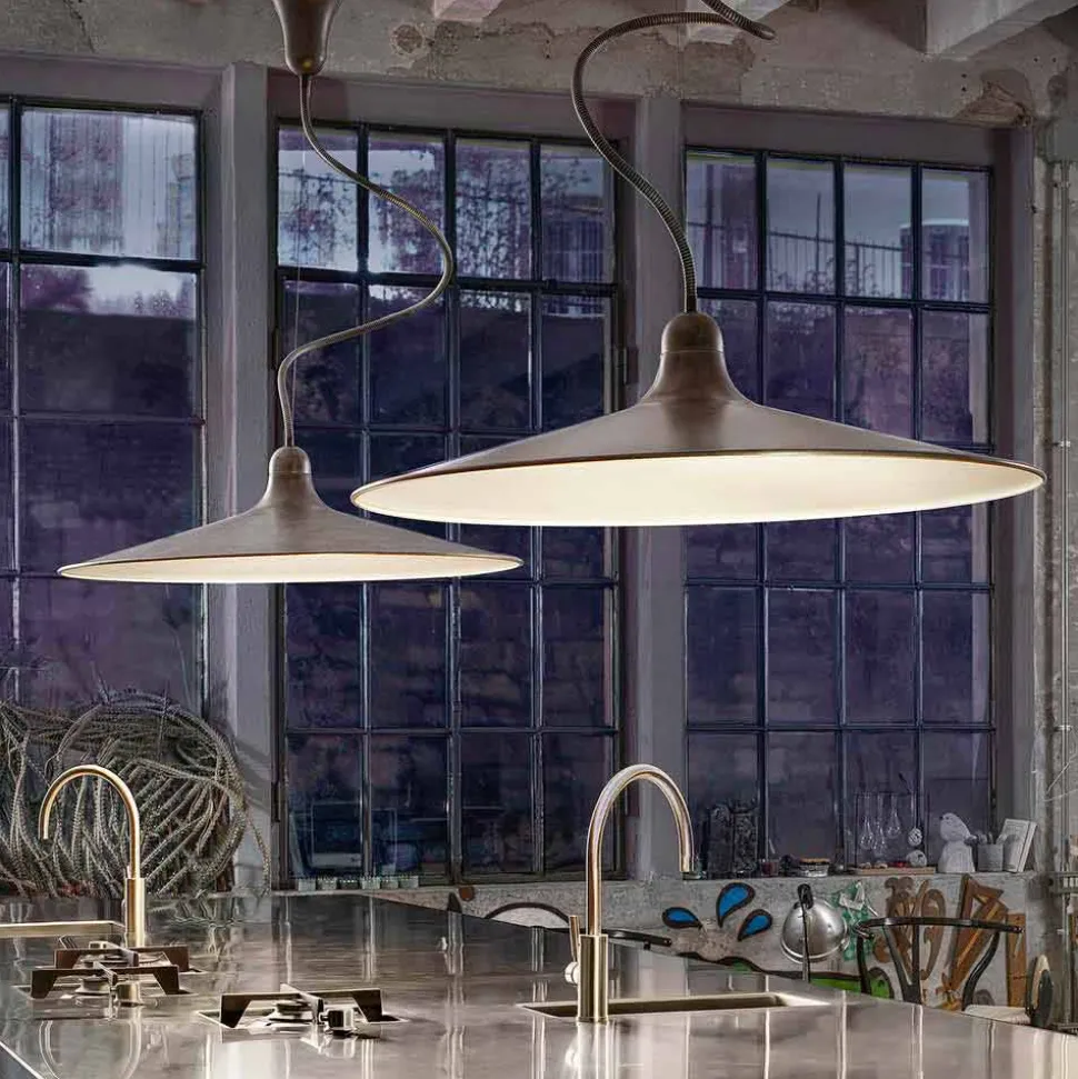 Lampada Sospesa Vintage in Alluminio Made in Italy – Sassmaòr
