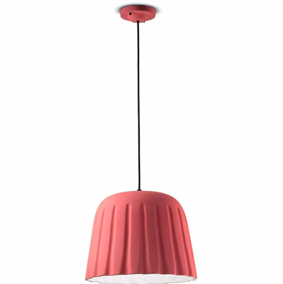 Lampada Sospesa Vintage in Ceramica Made in Italy – Ferroluce Madame Grès