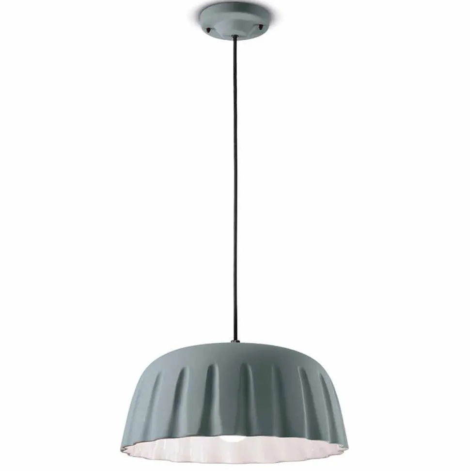 Lampada Sospesa Vintage in Ceramica Made in Italy – Ferroluce Madame Grès