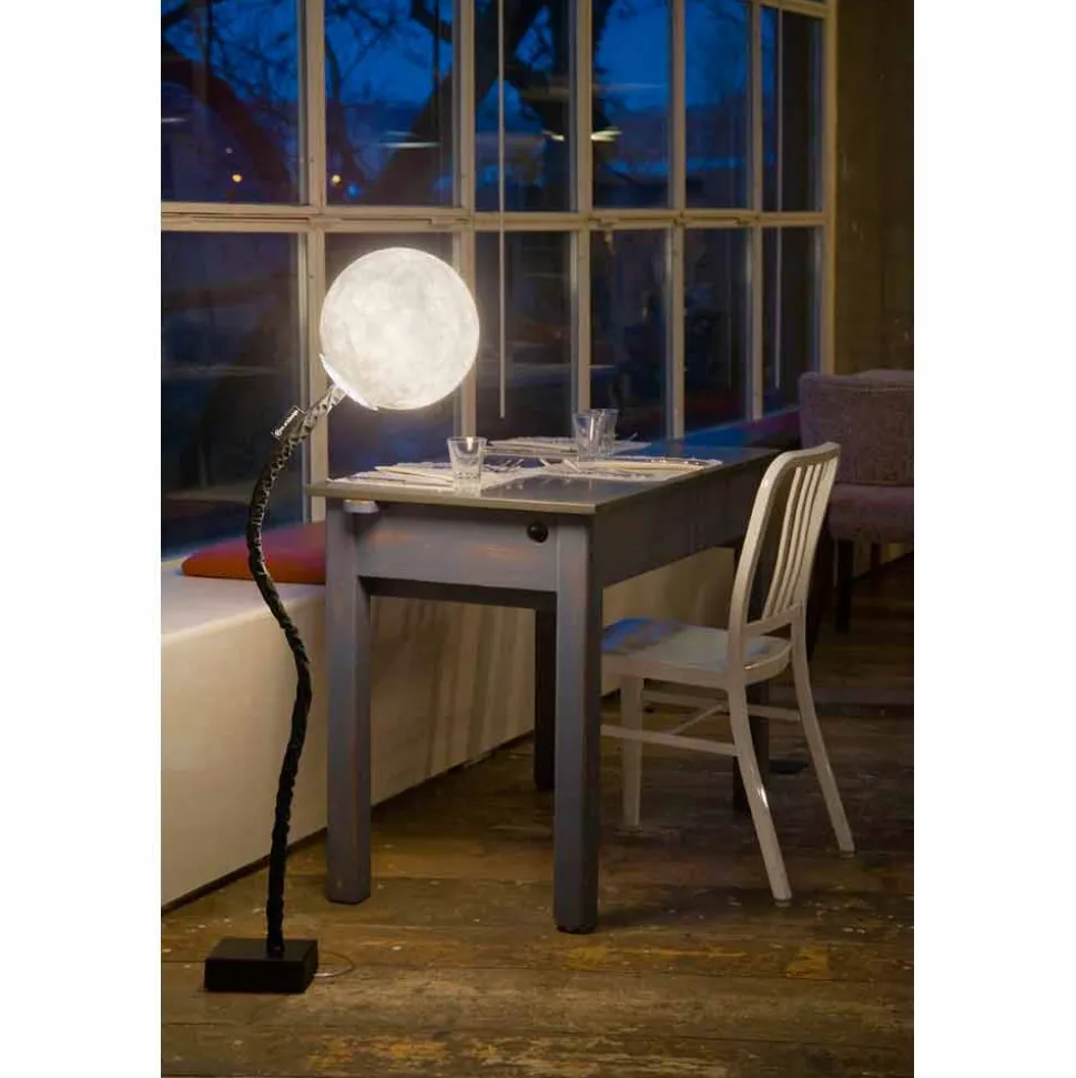 Lampada stelo flessibile da terra In-es.artdesign Micro Luna nebulite