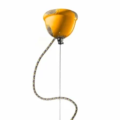 Lampada stile retrò a sospensione artigianale Ferroluce