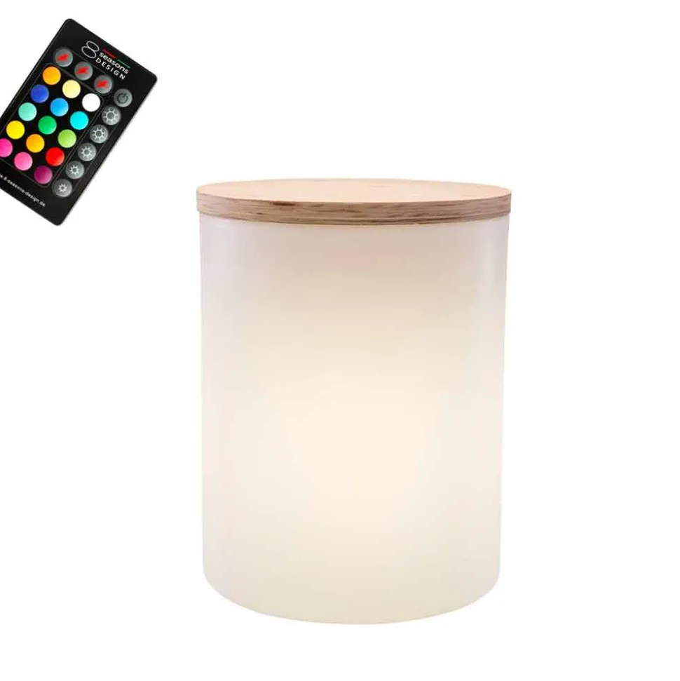 Lampada Tavolino da Esterno o Interno Design a Led, Solare o E27 - Tamburostar