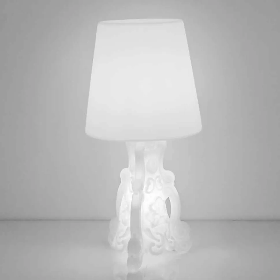 Lampada tavolo Slide Lady of Love di design luminosa made in Italy