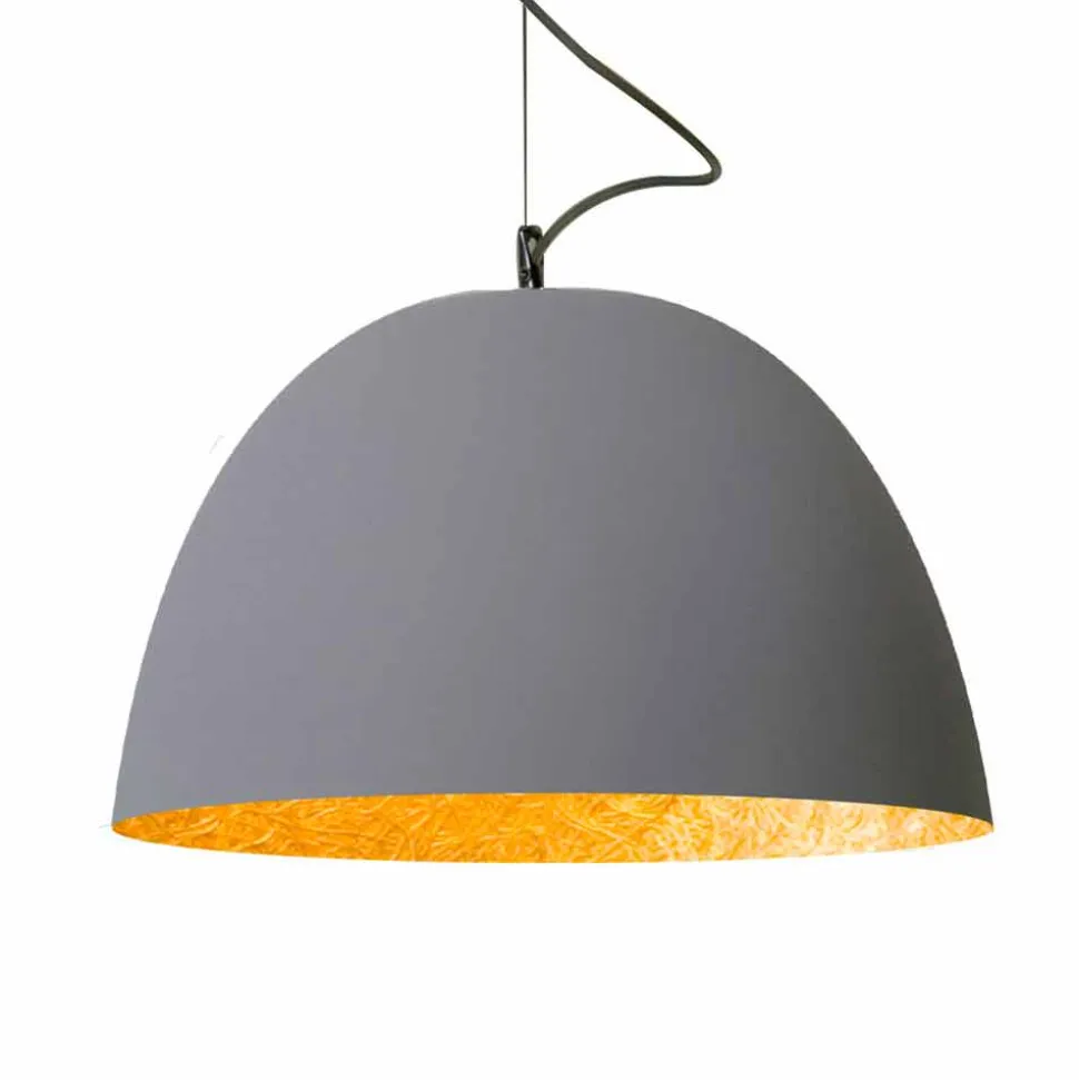 Lampada verniciata a sospensione In-es.artdesign H2o Cemento moderna