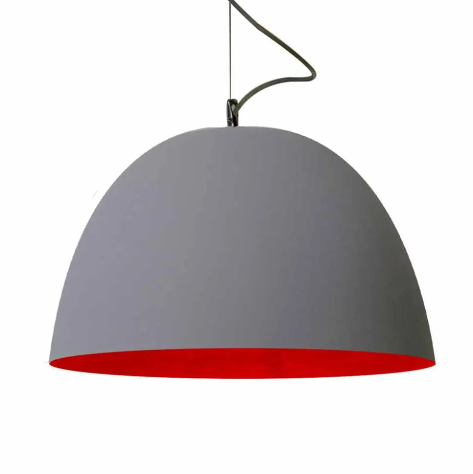 Lampada verniciata a sospensione In-es.artdesign H2o Cemento moderna