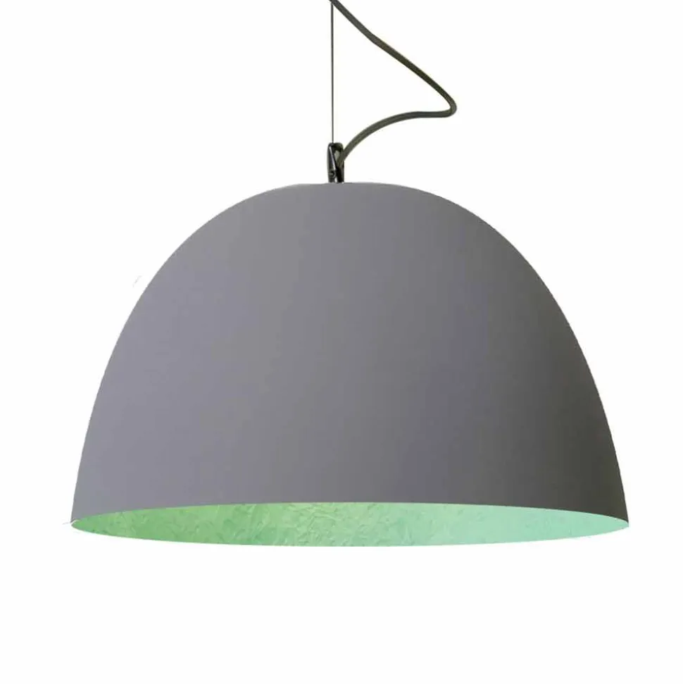 Lampada verniciata a sospensione In-es.artdesign H2o Cemento moderna