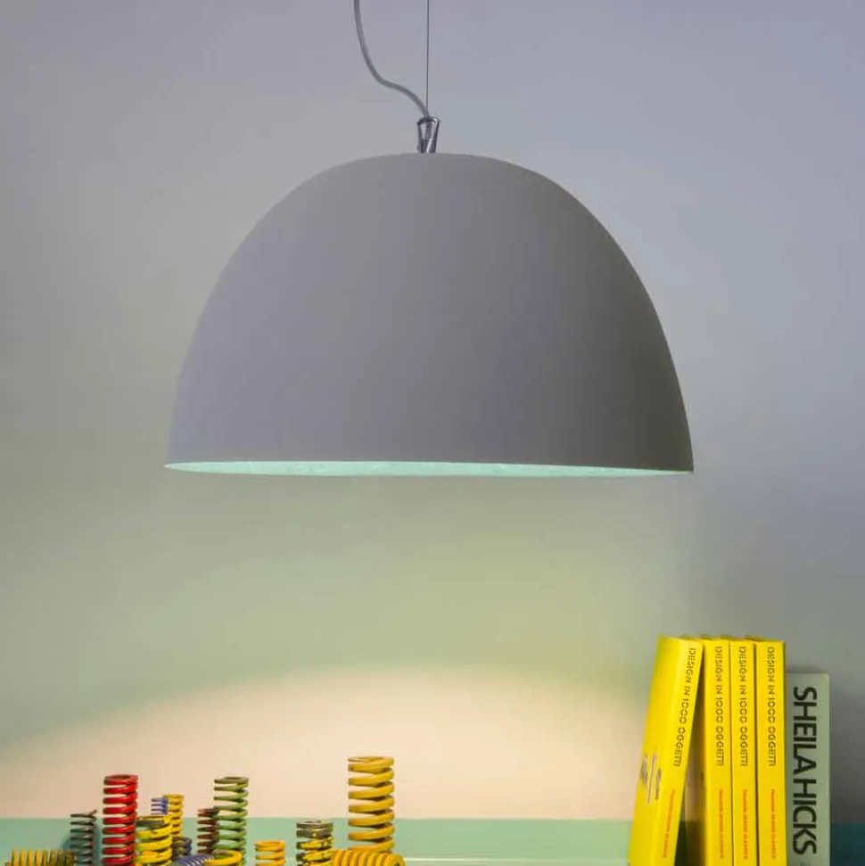 Lampada verniciata a sospensione In-es.artdesign H2o Cemento moderna