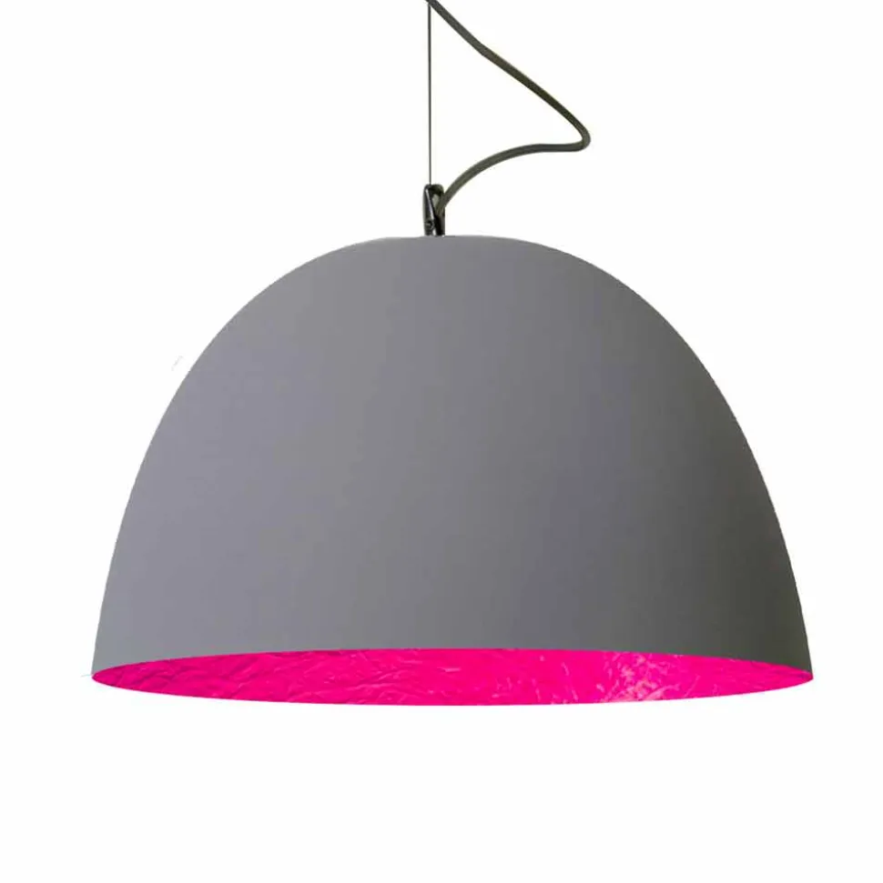Lampada verniciata a sospensione In-es.artdesign H2o Cemento moderna