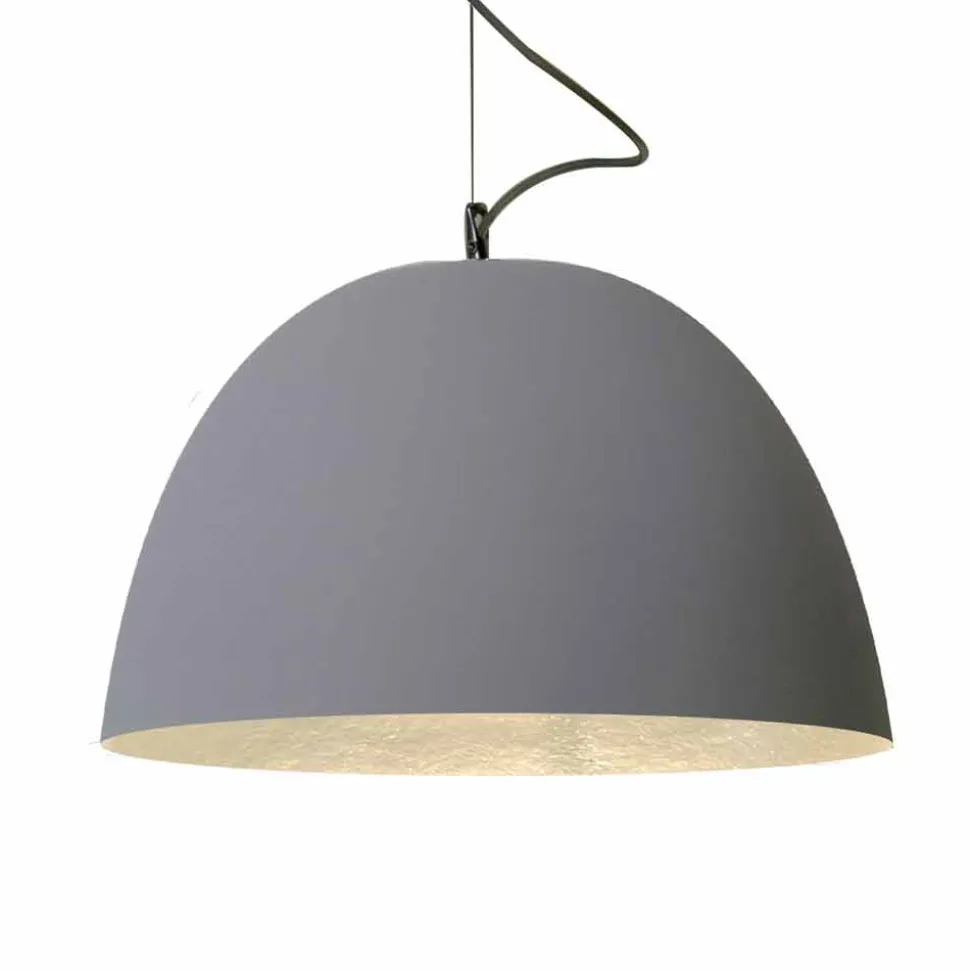 Lampada verniciata a sospensione In-es.artdesign H2o Cemento moderna