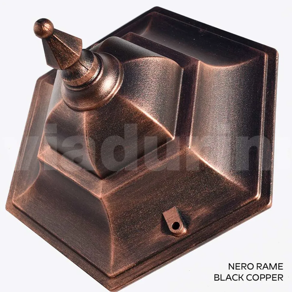 Lampioncino da Giardino in Vetro Sabbiato e 5 Finiture di Alluminio - Pinako