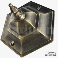 Lampione Alto 117 cm da Giardino in Vetro e 5 Finiture di Alluminio - Pinako