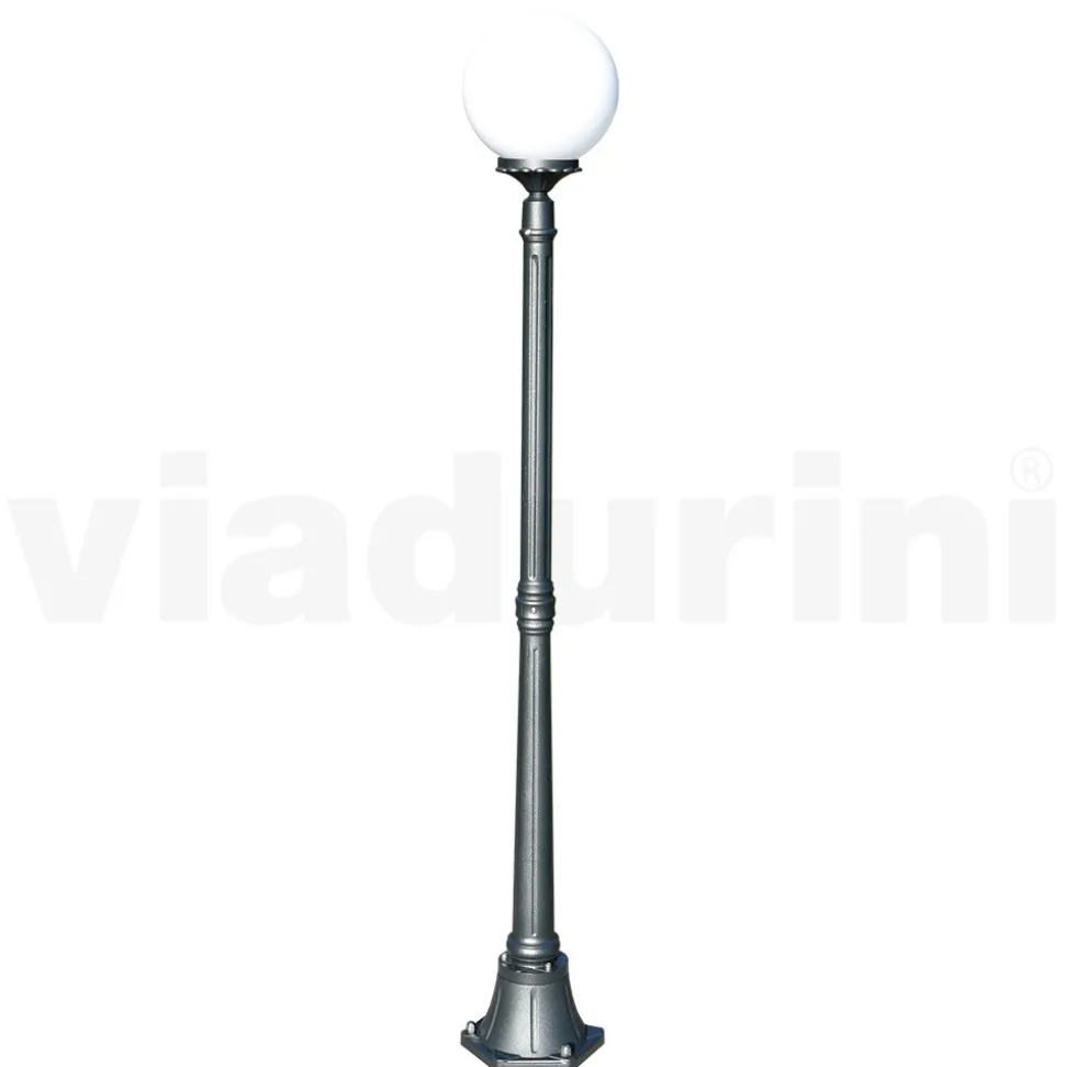 Lampione Alto 172 cm in Acrilico e Alluminio Antracite Made in Italy - Trovaantracite