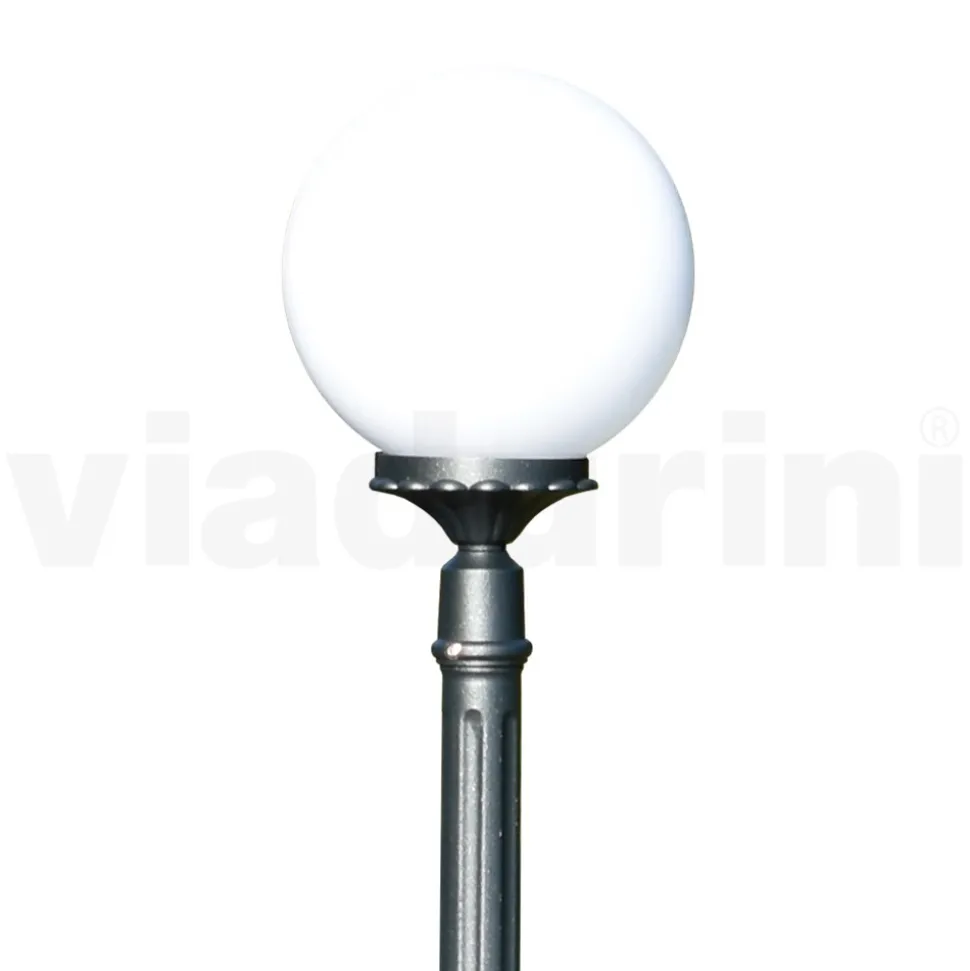 Lampione Alto 172 cm in Acrilico e Alluminio Antracite Made in Italy - Trovaantracite