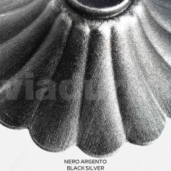 Lampione Alto 270 cm in Acrilico e Alluminio Nero Made in Italy - Trovanero