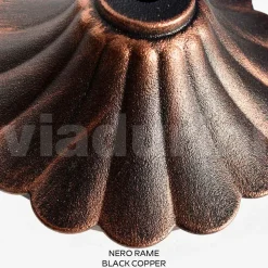 Lampione Alto 242 cm in Acrilico e Alluminio Nero Made in Italy - Trovanero