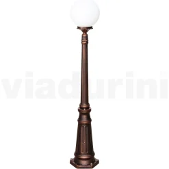 Lampione Alto 145 cm in Acrilico e Alluminio Nero Made in Italy - Trovanero