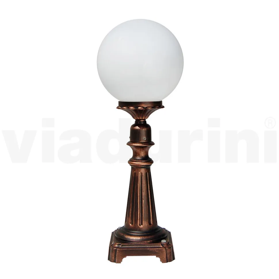 Lampione Alto 69 cm in Acrilico e Alluminio Nero Made in Italy - Trovanero