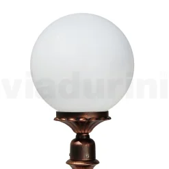 Lampione Alto 69 cm in Acrilico e Alluminio Nero Made in Italy - Trovanero