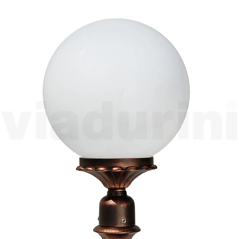 Lampione Alto 69 cm in Acrilico e Alluminio Nero Made in Italy - Trovanero