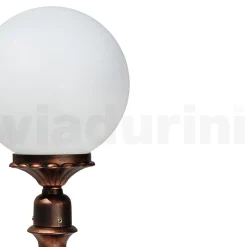 Lampione Alto 69 cm in Acrilico e Alluminio Nero Made in Italy - Trovanero