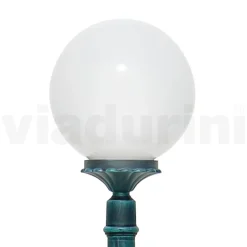 Lampione Alto 172 cm in Acrilico e Alluminio Nero Made in Italy - Trovanero