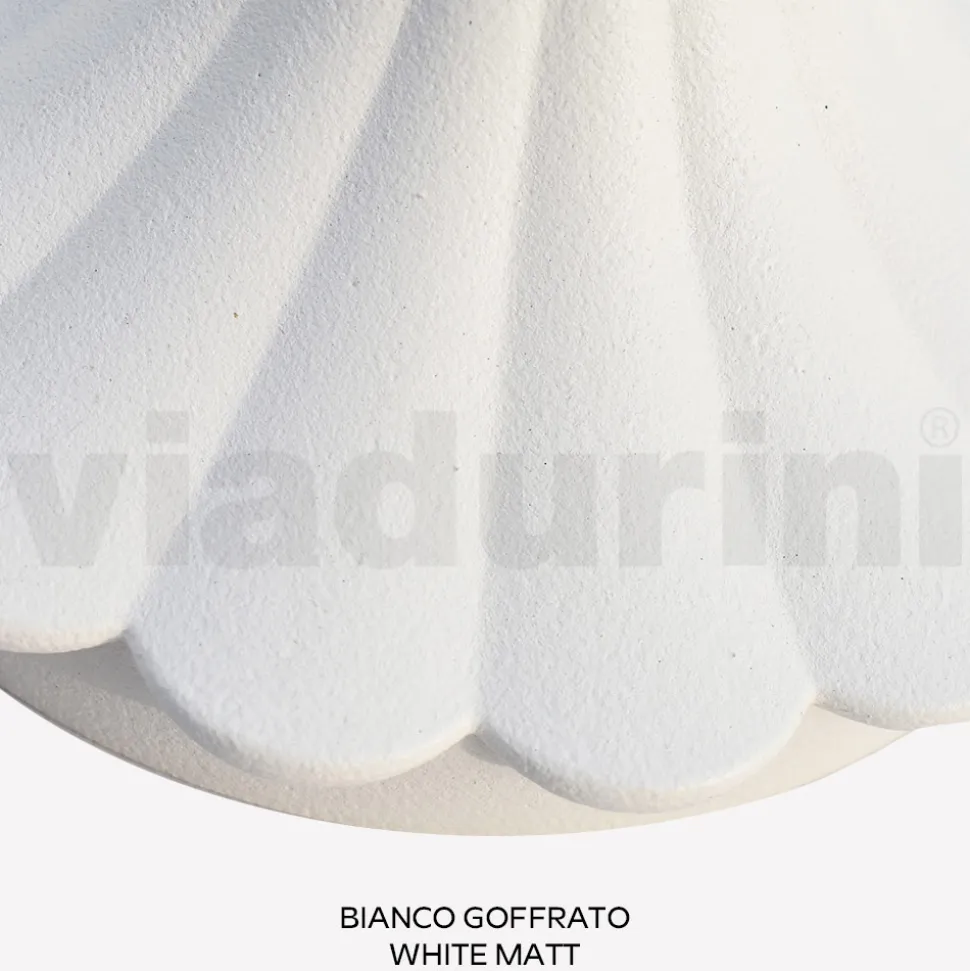 Lampione Alto 208 cm in Acrilico e Alluminio Bianco Made in Italy - Trovabianco