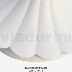 Lampione Alto 47 cm in Acrilico e Alluminio Bianco Made in Italy - Trovabianco