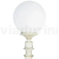 Lampione Alto 69 cm in Acrilico e Alluminio Bianco Made in Italy - Trovabianco