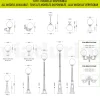 Lampione Alto 270 cm in Acrilico e Alluminio Antracite Made in Italy - Trovaantracite