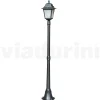 Lampione Alto 178 cm in Vetro e Alluminio Antracite Made in Italy - Scintilla