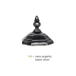 Lampione a 2 Luci Stile Vintage in Alluminio Realizzato in Italia - Leona