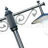 Lampione a 2 Luci Stile Vintage in Alluminio Grigio Made in Italy - Belen