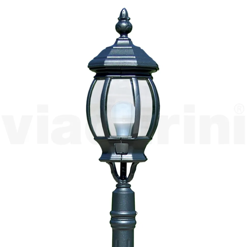 Lampione Basso per Esterno in Alluminio Antracite Made in Italy - Impero