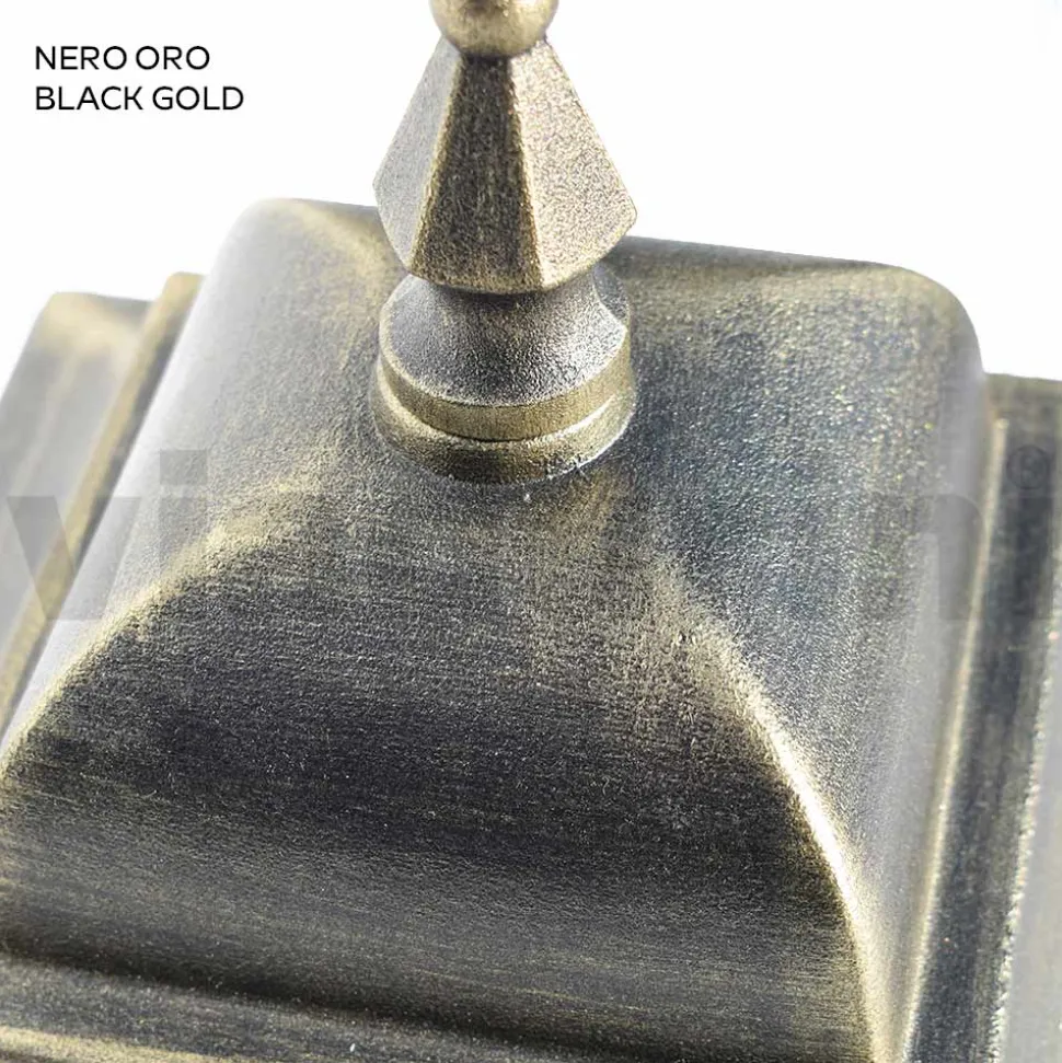 Lampione da Esterno Alto 259 cm in Vetro e Alluminio Pressofuso - Alchimista