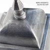 Lampione da Esterno Alto 296 cm in Vetro e Alluminio Pressofuso - Alchimista