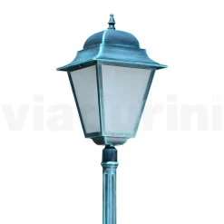 Lampione da Esterno Alto 222 cm in Vetro e Alluminio Pressofuso - Alchimista