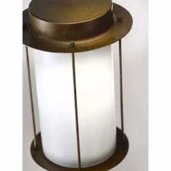 Lampione da Esterno Alto in Ottone e Vetro Made in Italy - Loggia by Il Fanale
