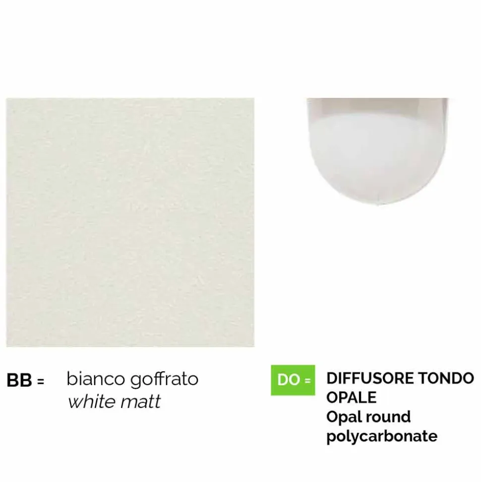 Lampione da esterno a tre luci in alluminio bianco made Italy, Anusca