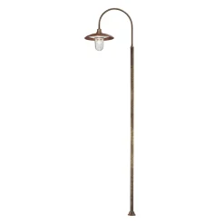 Lampione da Esterno con Montatura in Ottone Made in Italy - Chiocciola
