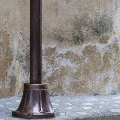 Lampione da Esterno in Alluminio Nero e Fiori Dipinti a Mano - Latina