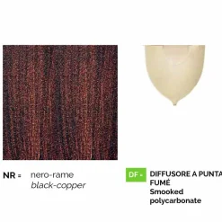 Lampione da esterno in alluminio a due luci made in Italy, Anusca